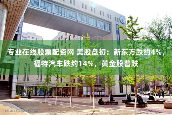 专业在线股票配资网 美股盘初：新东方跌约4%，福特汽车跌约14%，黄金股普跌