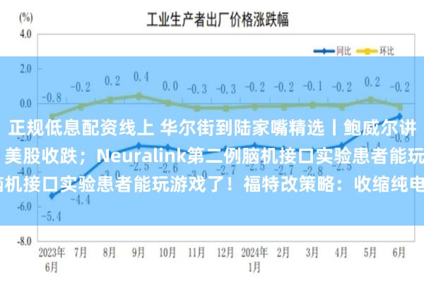 正规低息配资线上 华尔街到陆家嘴精选丨鲍威尔讲话前美债收益率攀升 美股收跌；Neuralink第二例脑机接口实验患者能玩游戏了！福特改策略：收缩纯电 增加混动