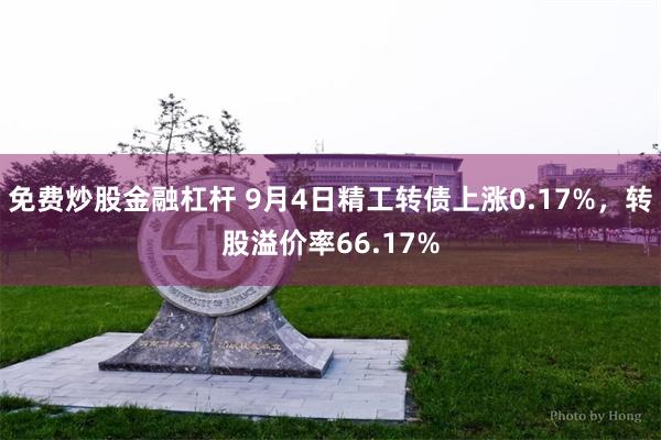 免费炒股金融杠杆 9月4日精工转债上涨0.17%，转股溢价率66.17%